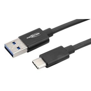 ANSMANN  1700-0081 USB Kabel 2 m USB 3.2 Gen 1 (3.1 Gen 1) USB A USB C Schwarz 