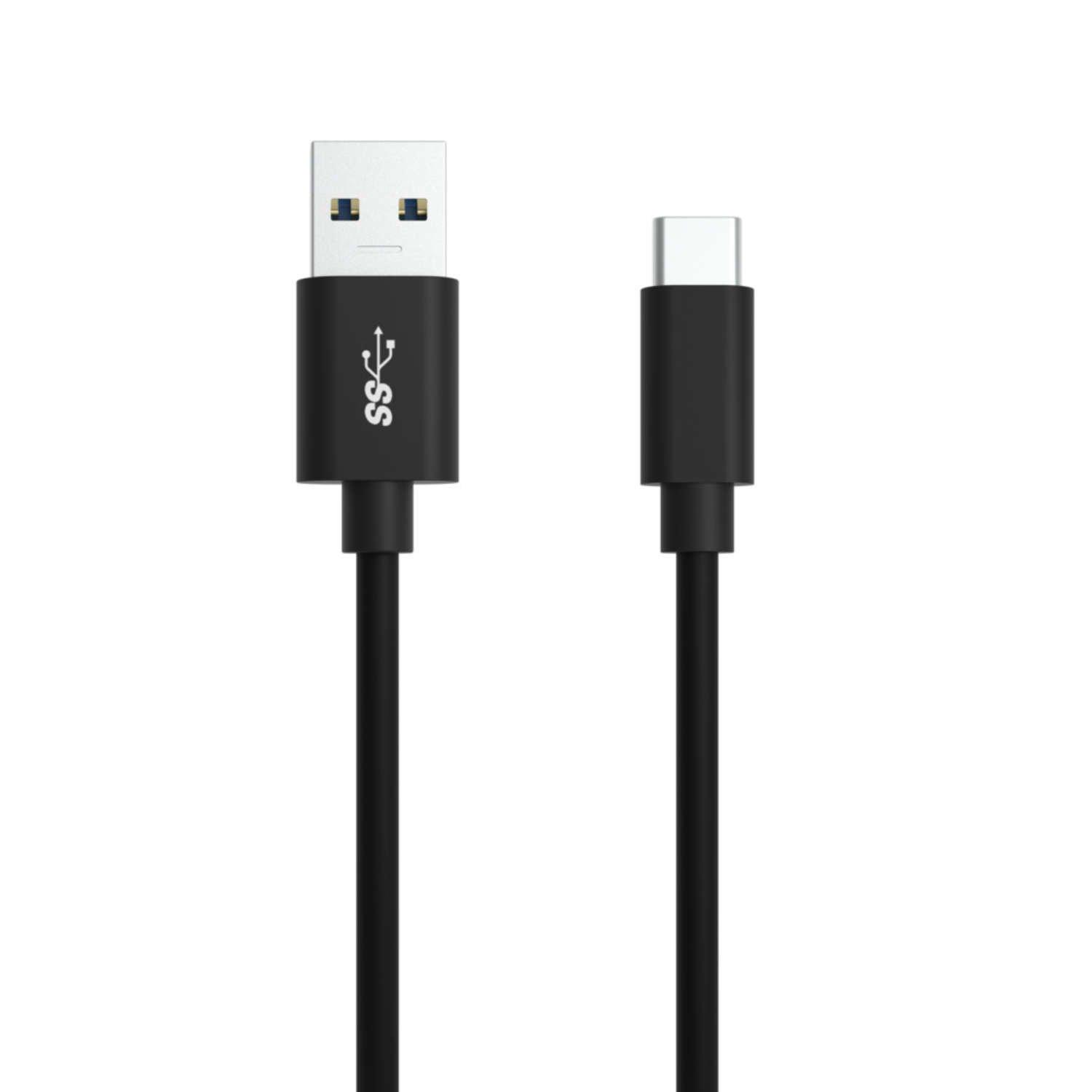 ANSMANN  1700-0081 USB Kabel 2 m USB 3.2 Gen 1 (3.1 Gen 1) USB A USB C Schwarz 