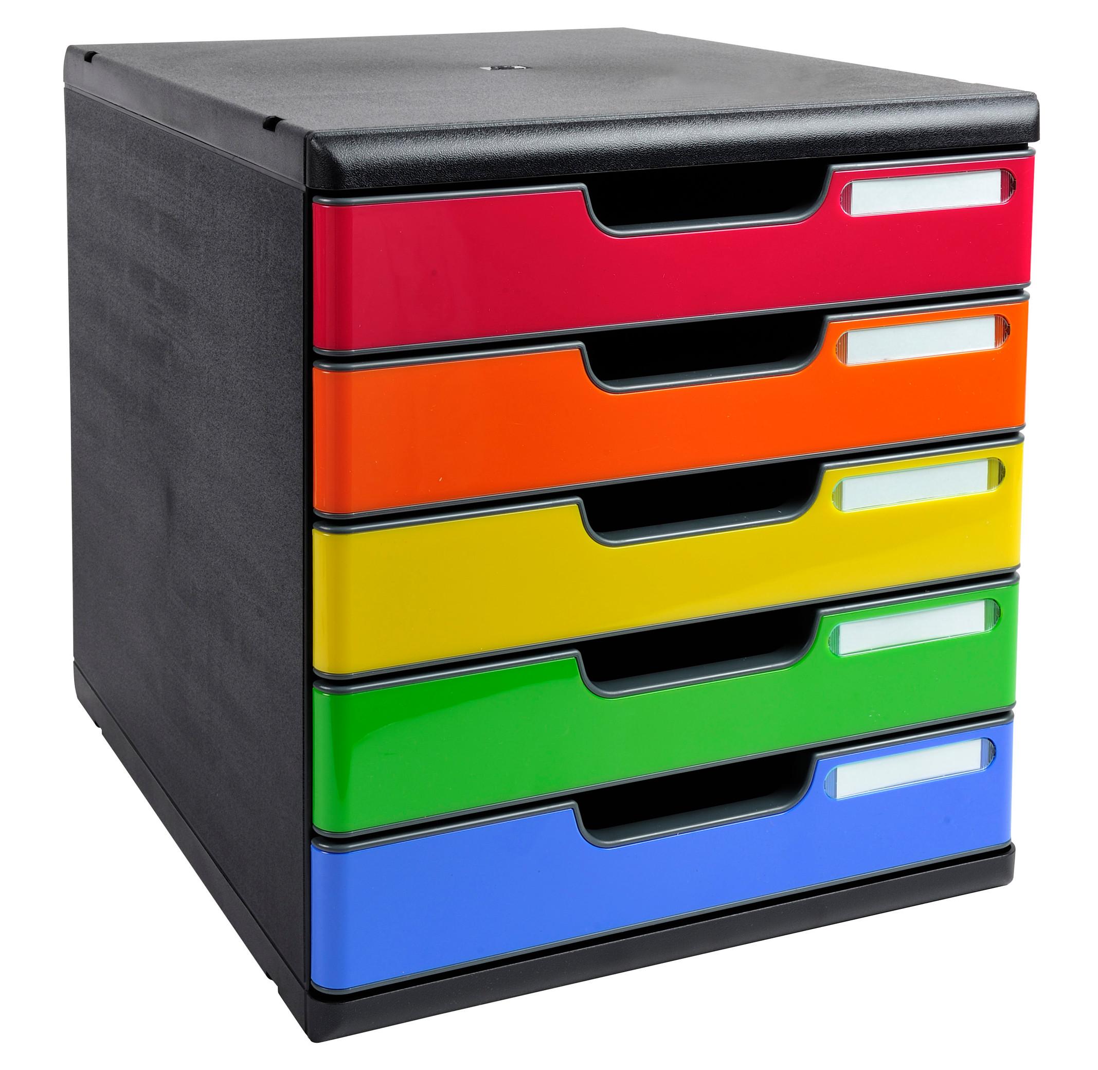 Image of Schubladenbox MODULO A4, 5 geschlossene Schubladen Schubladenbox MODULO A4, 5 geschlossene Schubladen