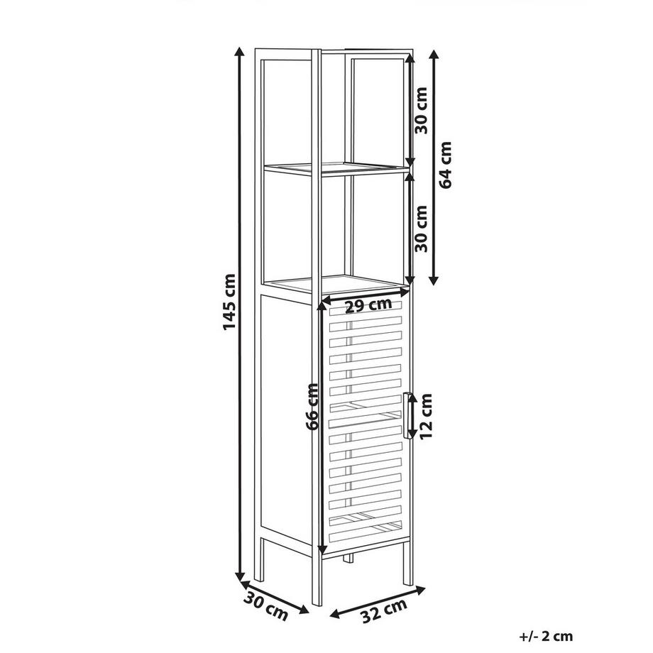 Beliani Regal aus Bambusholz Mediterran OWASSO  