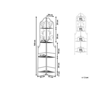 Beliani Meuble de rangement en Métal Traditionnel SIDERNO  