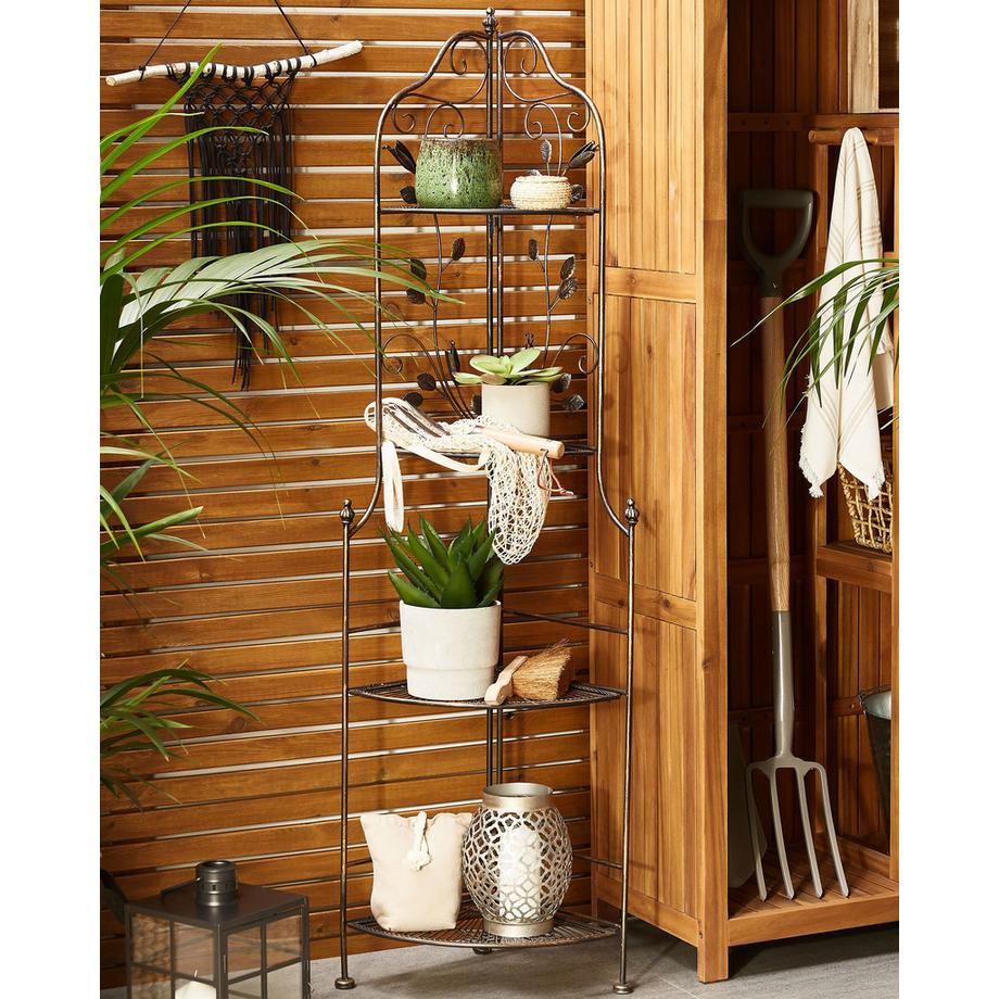 Beliani Eckregal aus Eisen Klassisch SIDERNO  