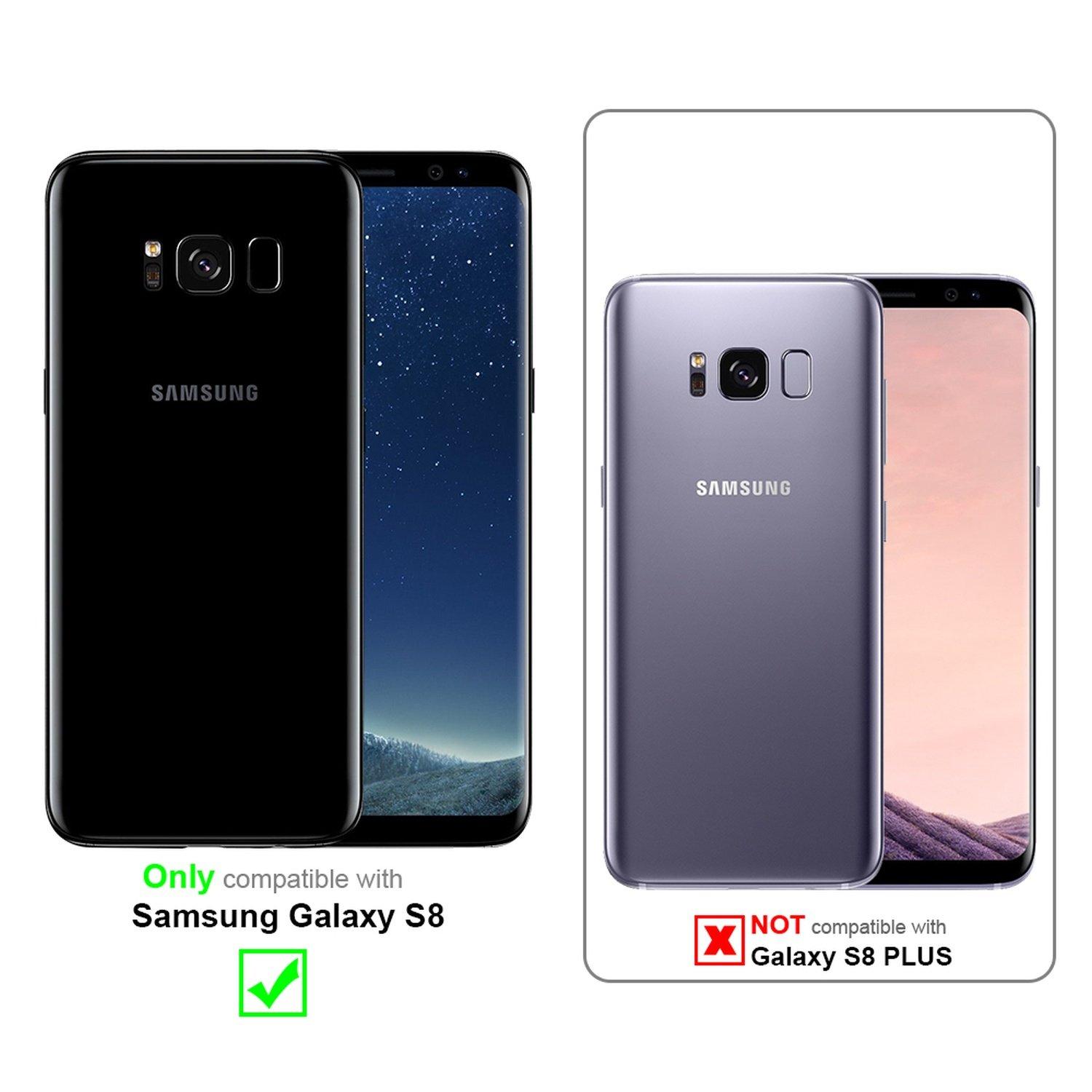 Cadorabo  Housse compatible avec Samsung Galaxy S8 - Coque de protection au design flip en similicuir structuré 