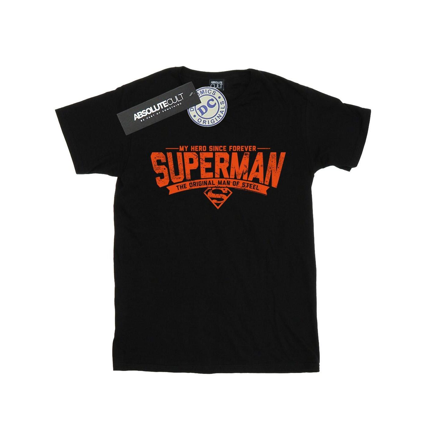 Image of Superman My Hero Tshirt Damen Schwarz XL