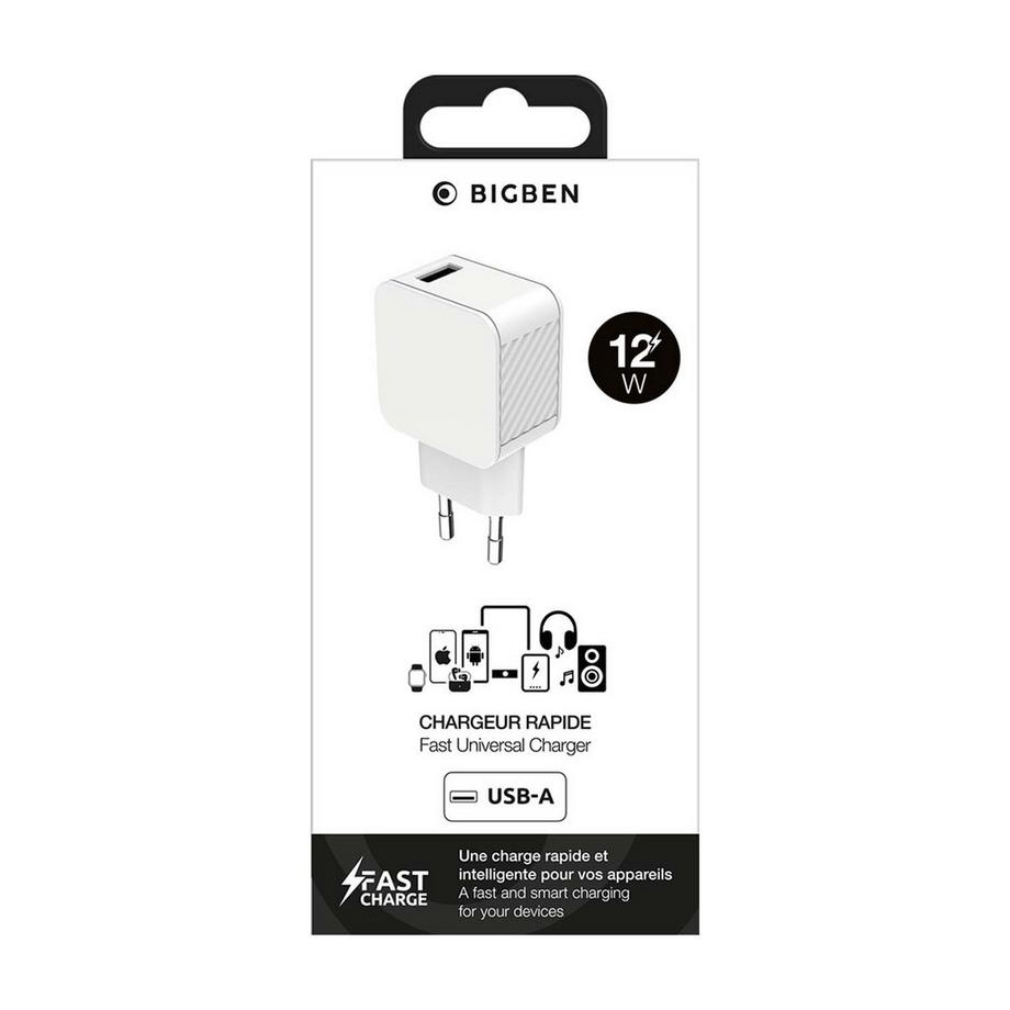BigBen Connected  2.4A Fast Charge Netzladegerät - 100% recycelter Kunststoff 