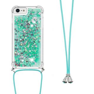 Cover-Discount  iPhone SE / 8 / 7 - Custodia glitter con cordino 