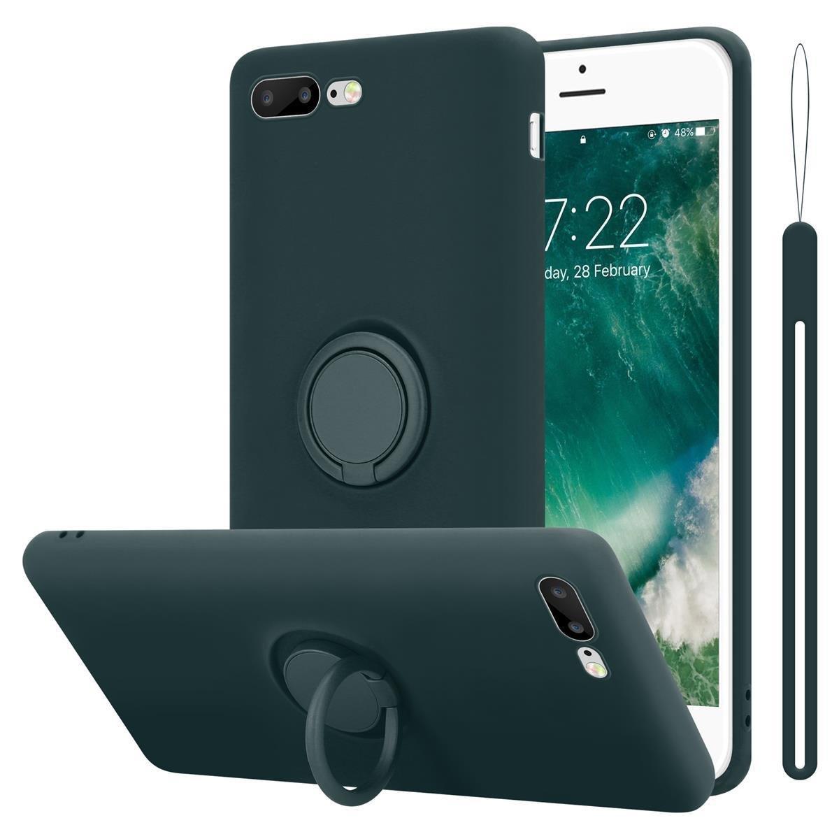 Cadorabo  Housse compatible avec Apple iPhone 7 PLUS / 7S PLUS / 8 PLUS - Coque de protection en silicone TPU flexible avec anneau 