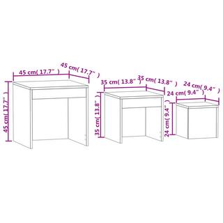 VidaXL Satztisch holzwerkstoff  