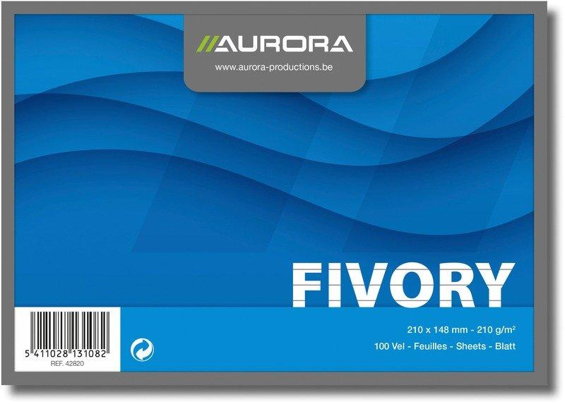 Aurora AURORA Karteikarten liniert A5 42820 weiss 100 Stück  