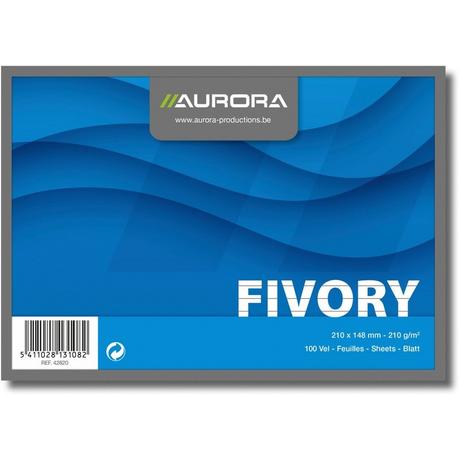 Aurora AURORA Karteikarten liniert A5 42820 weiss 100 Stück  