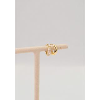 MUAU Schmuck  Creolen Gelbgold 750 Brillanten 0.48ct. Scharnier 12mm 