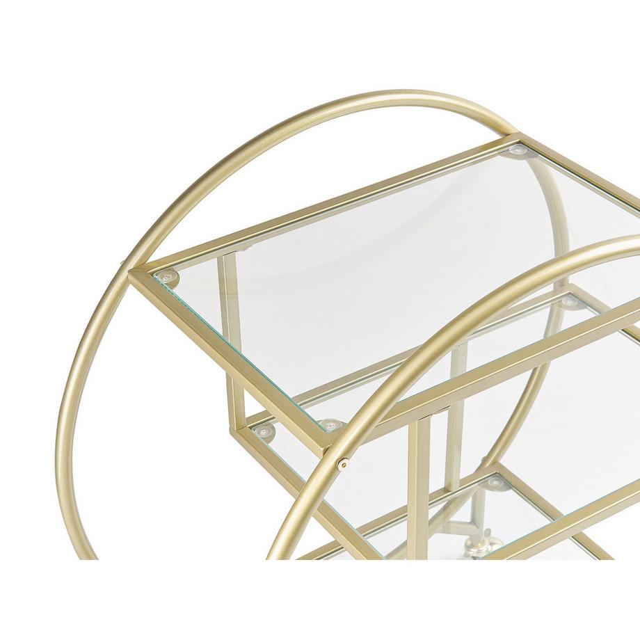 Beliani Chariot de cuisine en Métal Glamour COLTON  