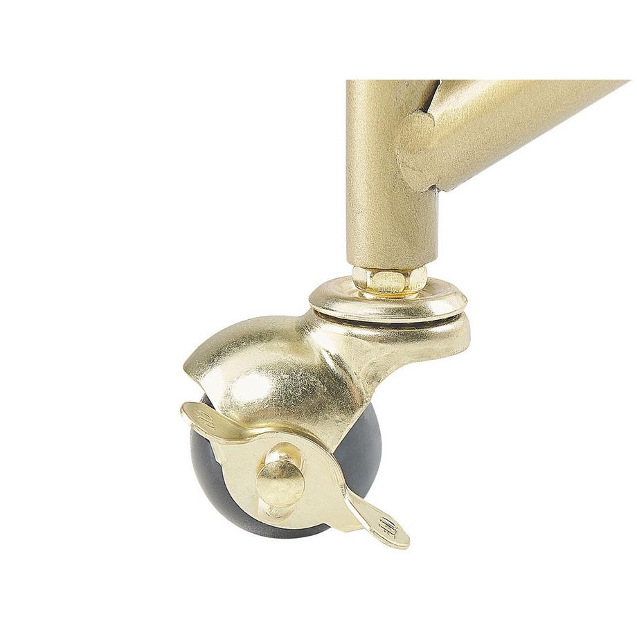 Beliani Chariot de cuisine en Métal Glamour COLTON  