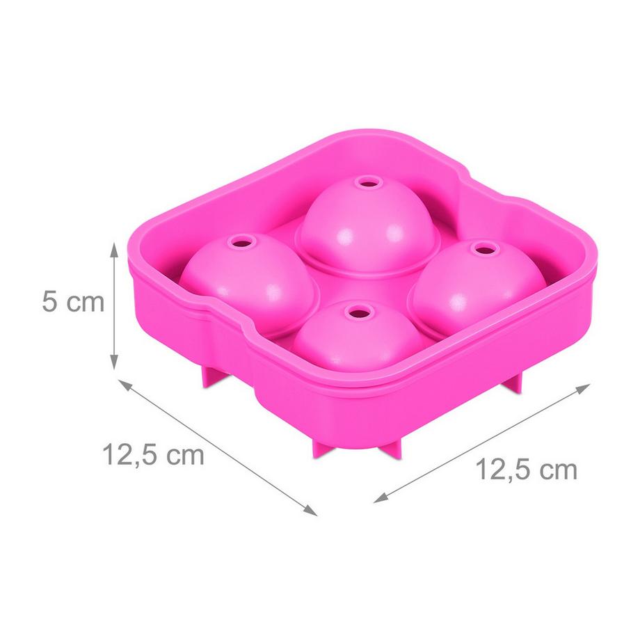 Northio Set di 2 stampi per cubetti di ghiaccio in silicone  