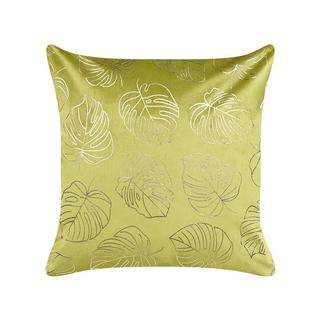 Beliani Lot de 2 coussins en Velours Glamour MONSTERA  