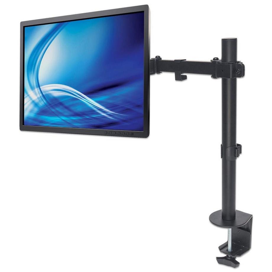 Manhattan  Tischhalterung mit Monitorarm für ein Display, Für ein Display von 13" bis 32" und bis zu 8 kg, zweifach schwenkbar, 