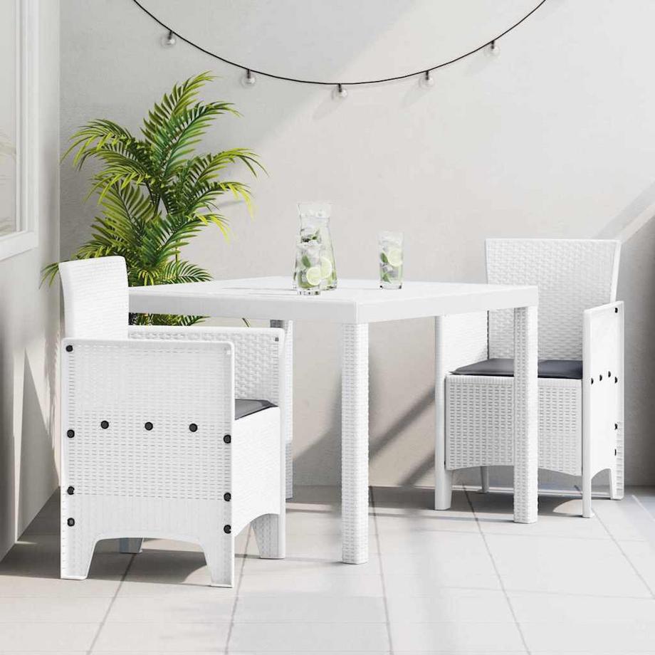 VidaXL Set de repas de jardin polypropylène  