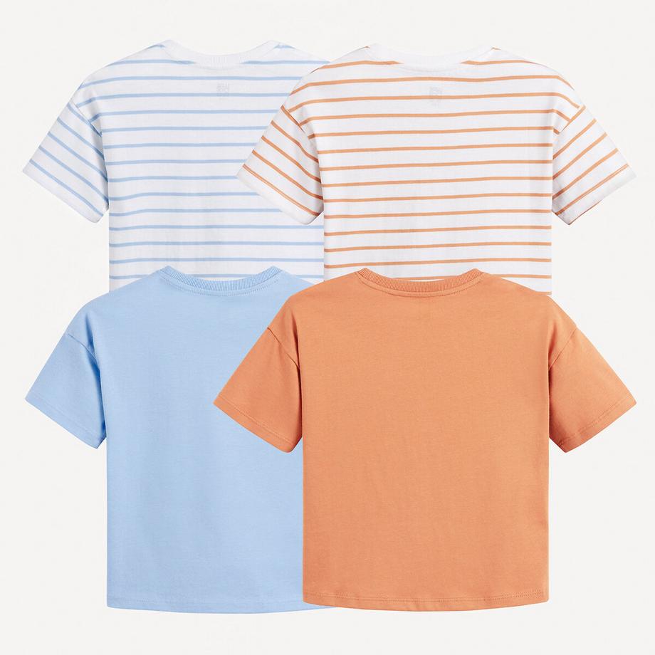 La Redoute Collections  Lot de 4 T-shirts col rond 
