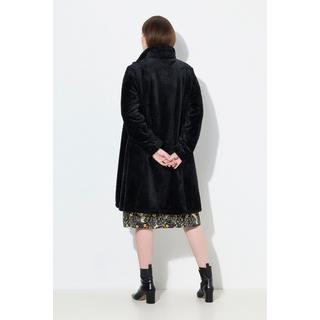 Ulla Popken Giacca Morbida Collo Alto Linea Ad A Maniche Lunghe  