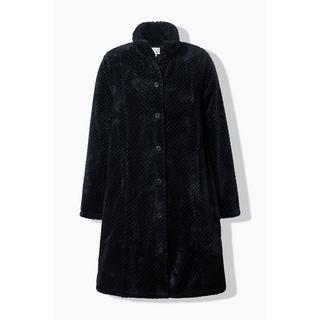 Ulla Popken Giacca Morbida Collo Alto Linea Ad A Maniche Lunghe  