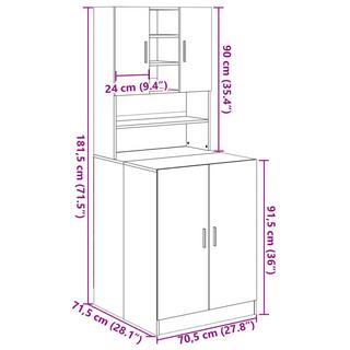 VidaXL Waschmaschinenschrank  