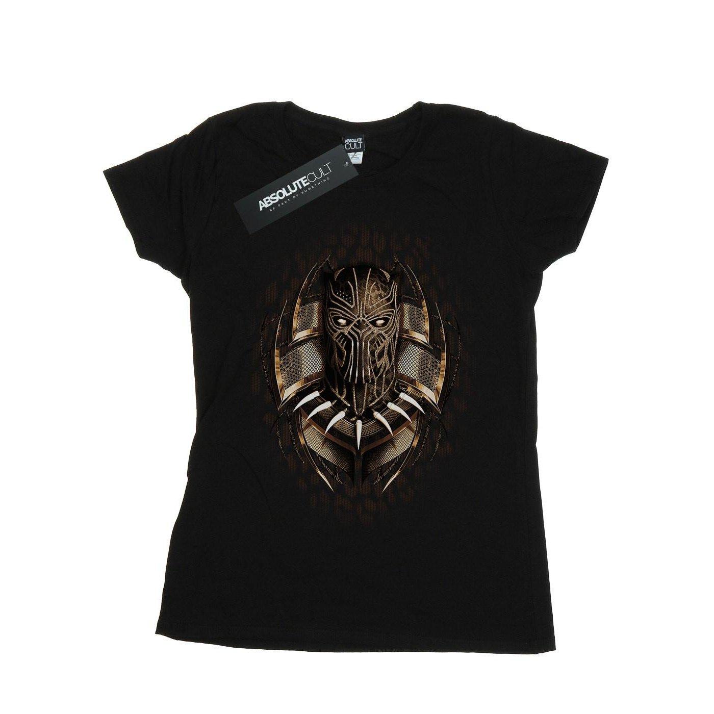 Image of Black Panther Gold Killmonger Tshirt Damen Schwarz XXL