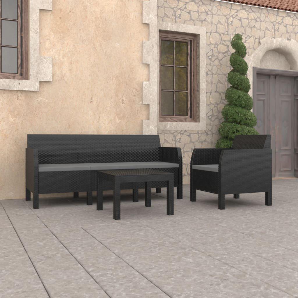 VidaXL Garten-lounge-set polypropylen  