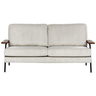 Beliani 3 Sitzer Sofa aus Cord Klassisch AKRANES  