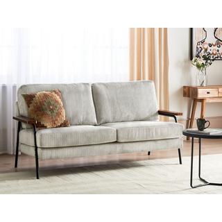 Beliani 3 Sitzer Sofa aus Cord Klassisch AKRANES  