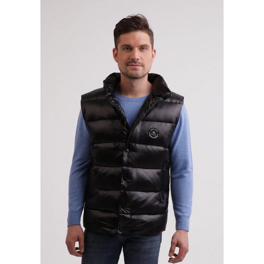 CASH-MERE.CH Gilet in piumino con fodera in cashmere  