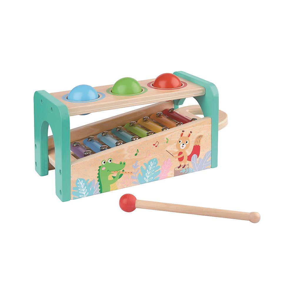 Spielba Holzspielwaren  Kleinkind Hammerspiel mit Xylophon 