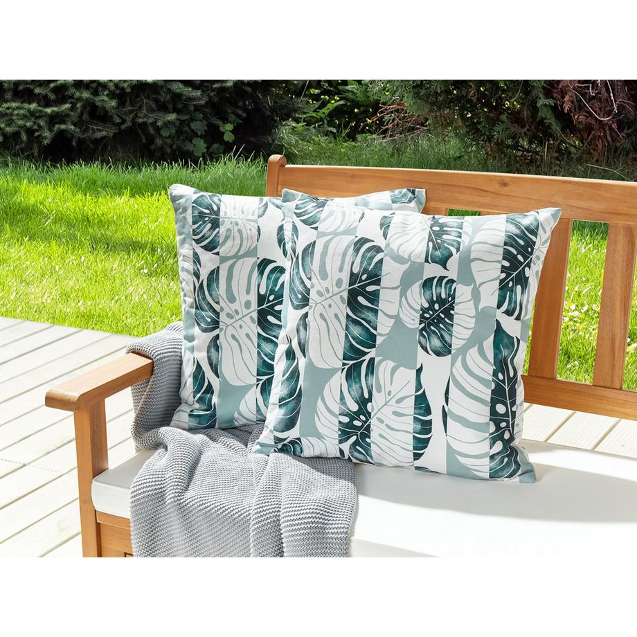 Beliani Lot de 2 coussins d'extérieur en Polyester Moderne TERMINI  