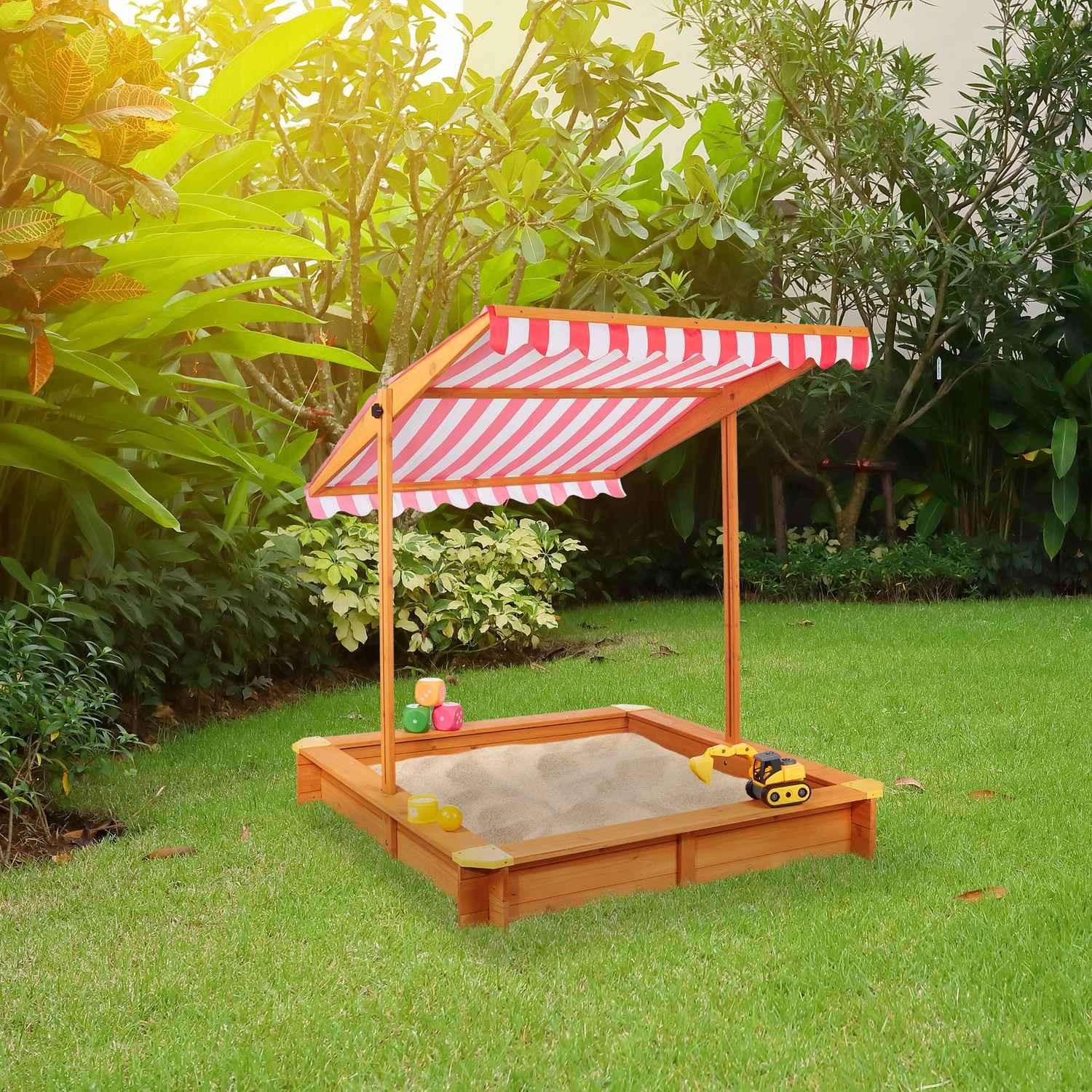 Northix Sandkasten mit Dach  