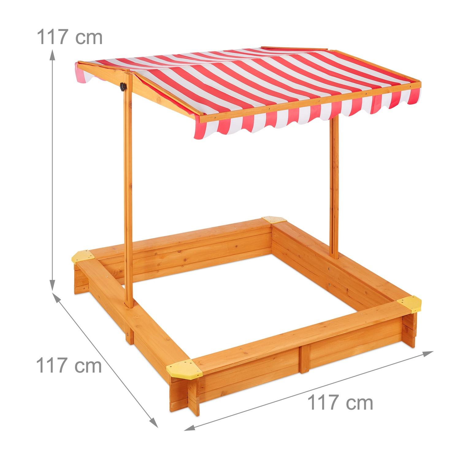 Northix Sandkasten mit Dach  