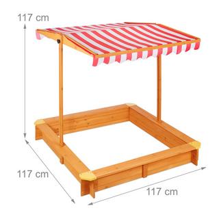 Northix Sandkasten mit Dach  