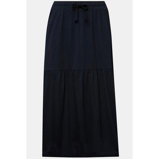 Ulla Popken Jerseyrock A-Linie mit Volant und Elastikbund  