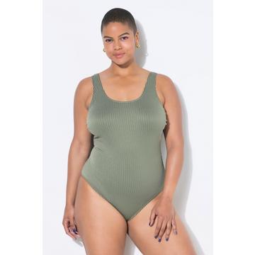 Maillot de bain rayé, bonnets souples et rayures scintillantes