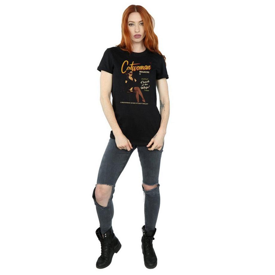 DC COMICS Catwoman Magazine Print T-Shirt  