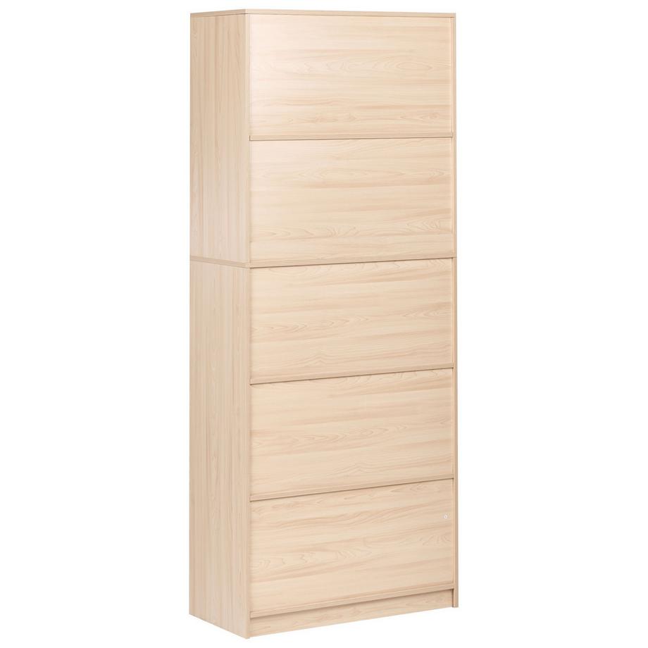 Beliani Bücherregal mit 5 Ebenen aus Faserplatte Minimalistisch ZEHNA  