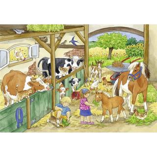 Ravensburger  Ravensburger puzzle Journée à la ferme 2x24p 