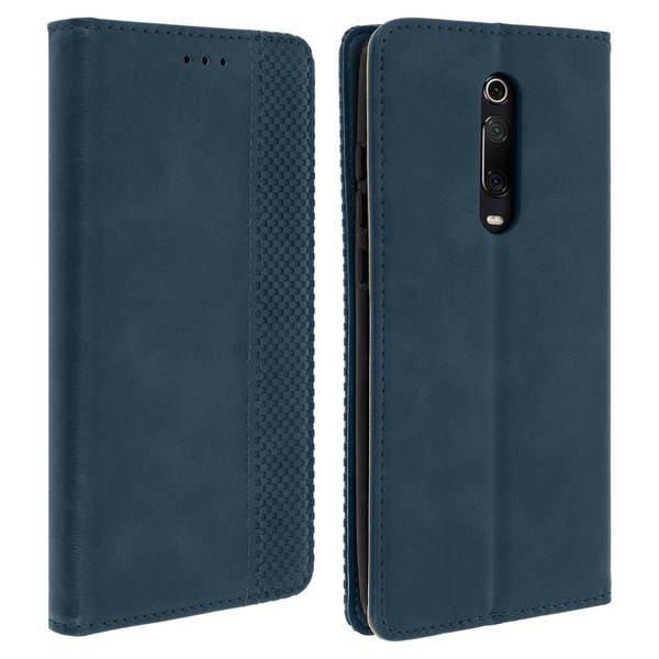 Avizar  Étui Folio Vintage Xiaomi Mi 9T Bleu 