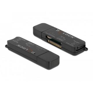 DeLock  LETTORE DI SCHEDE SUPERSPEED USB PER SCHEDE DI MEMORIA SD / MICRO SD / MS 