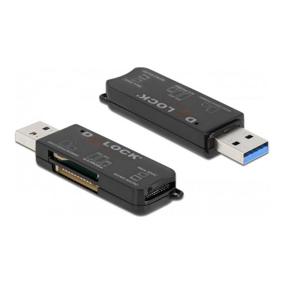 DeLock  SUPERSPEED USB CARD READER F?R SD / MICRO SD / MS SPEICHERKARTEN 