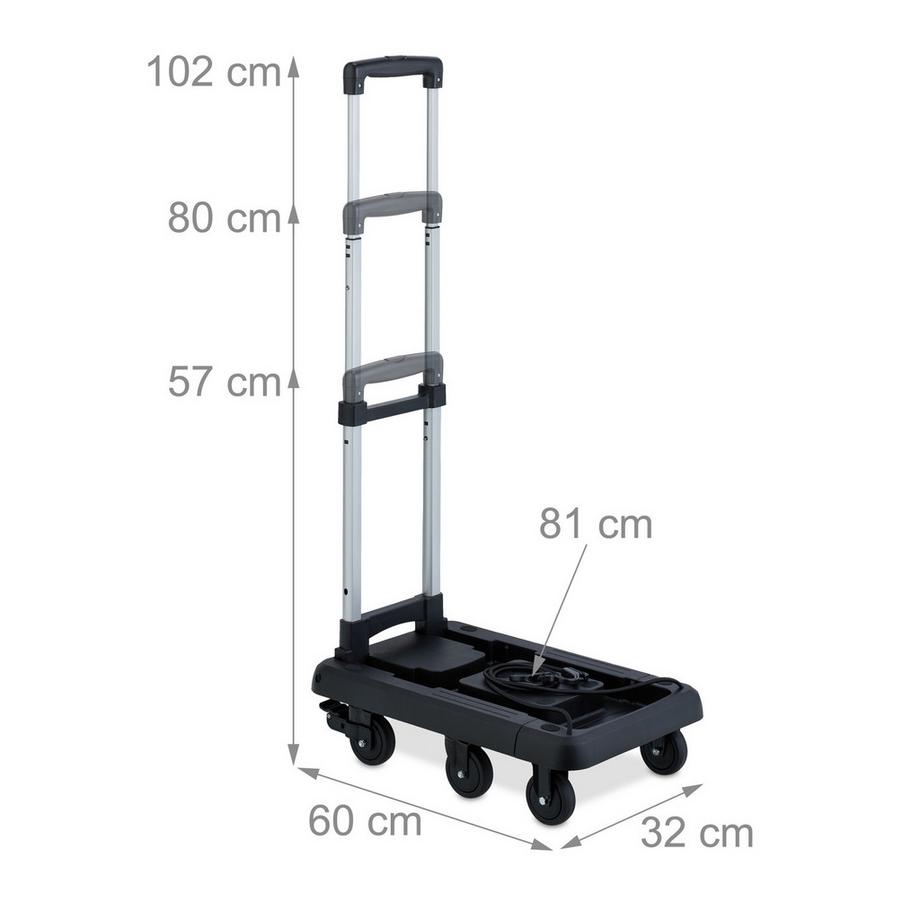 Northix  Chariot de transport pliable 