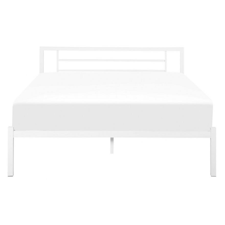 Beliani Lit à lattes en Acier Industriel CUSSET  