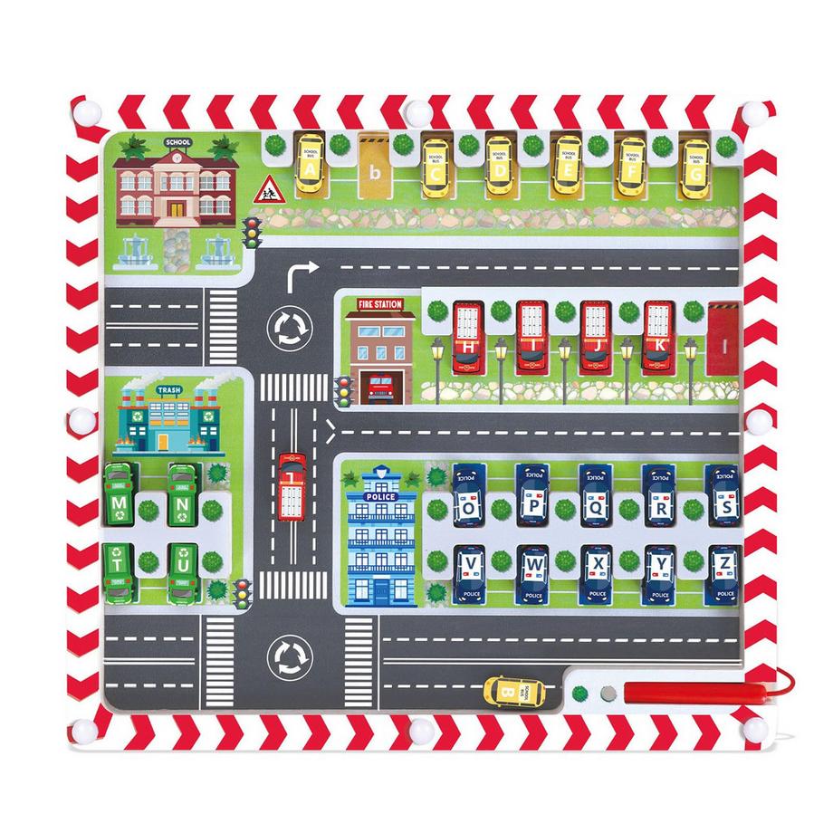 Magnetisches Spiel Labyrinth Geschenk Kind Spielzeug Kinder Holzspielzeug Zahlen und Farben Lernspiele