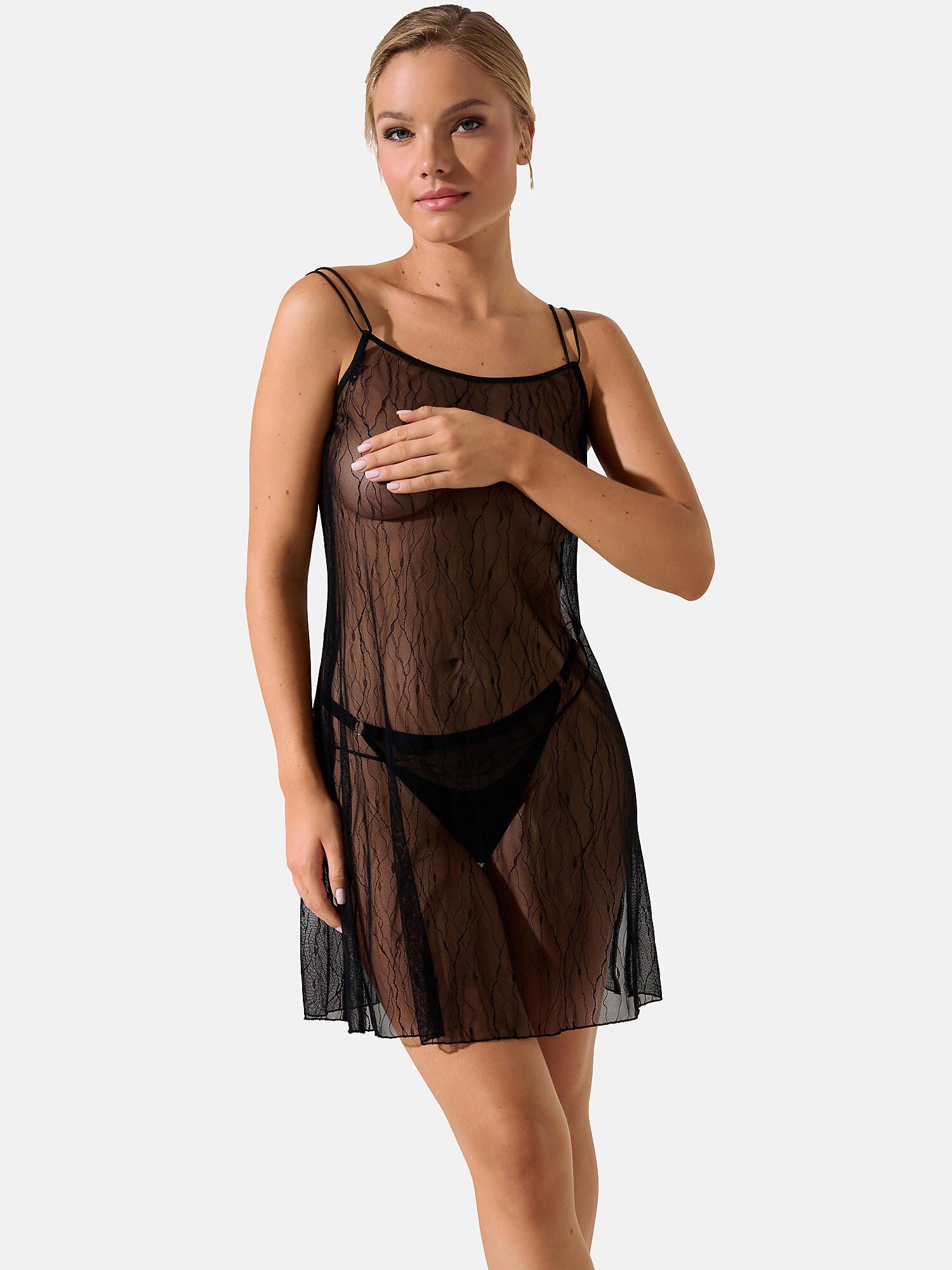 Image of Negligé Nightscape Damen Schwarz S