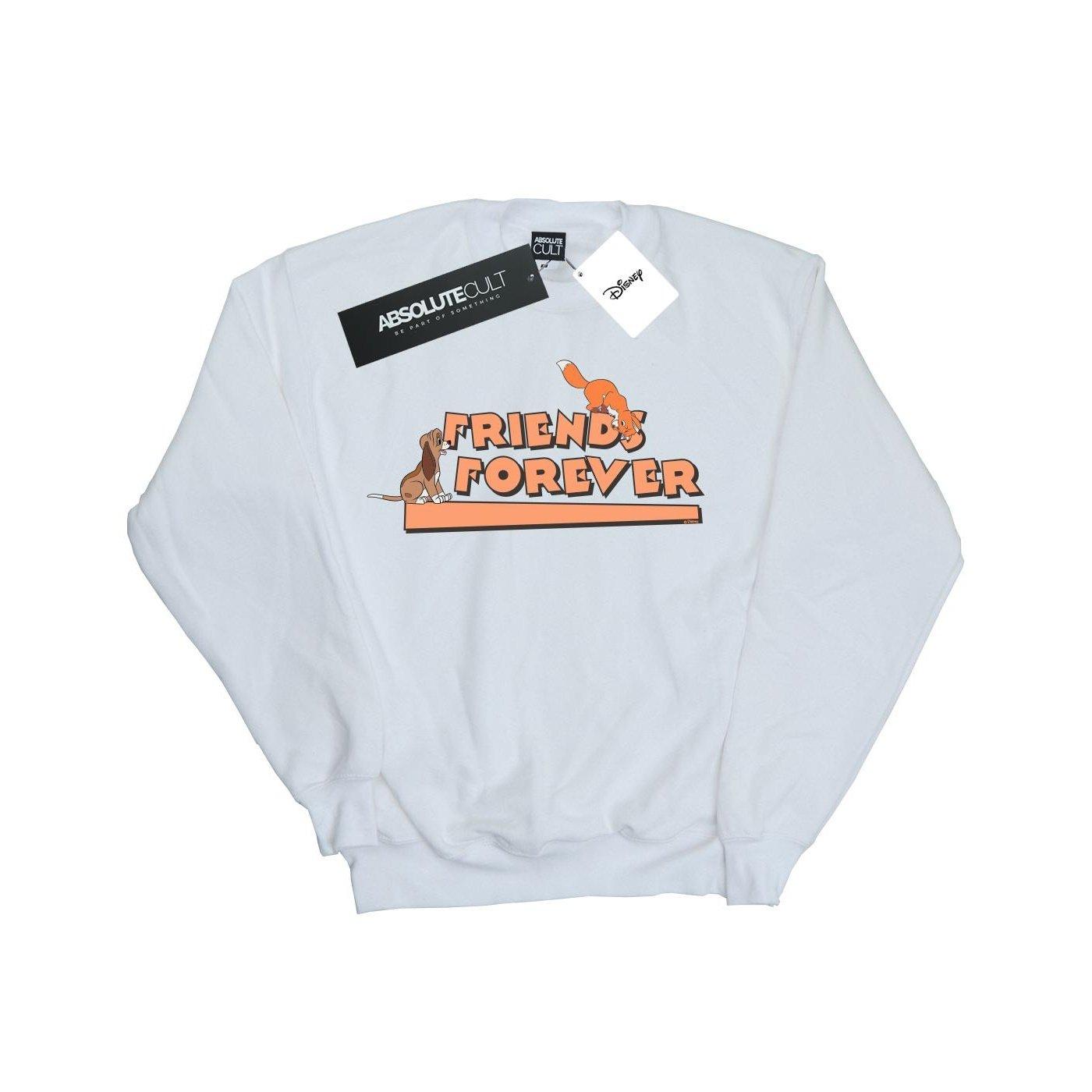Image of Little Friends Forever Sweatshirt Unisex Weiss 128