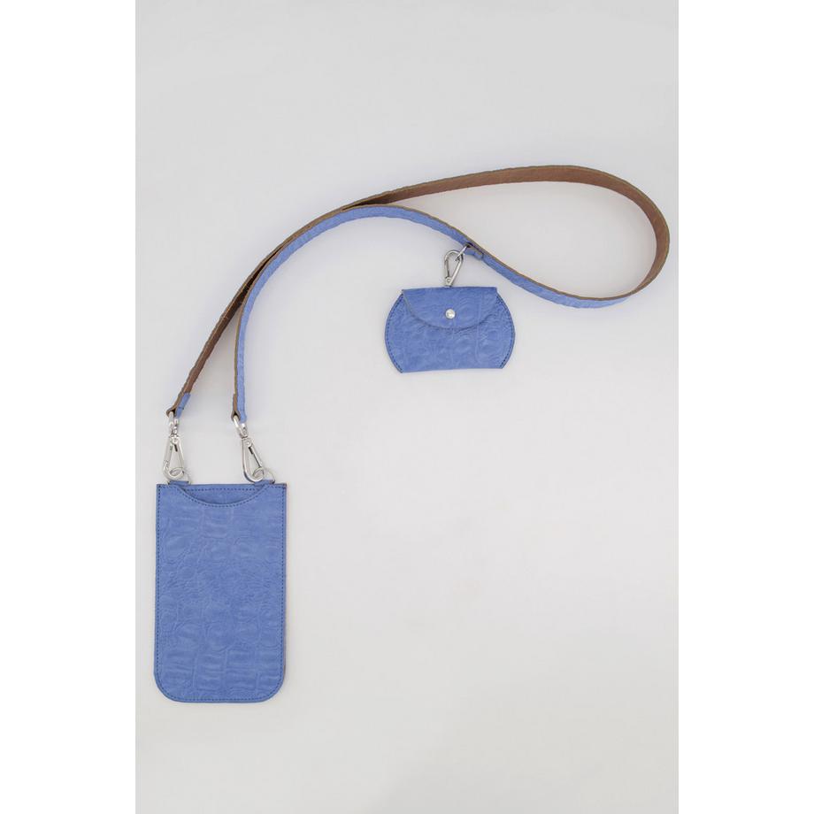 Ulla Popken Borsa di pelle effetto coccodrillo scomparti staccabili  