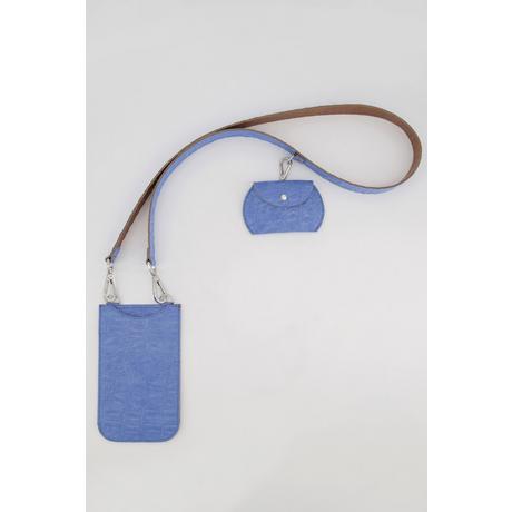 Ulla Popken Ledertasche Krokoprägung abnehmbare Minitaschen  